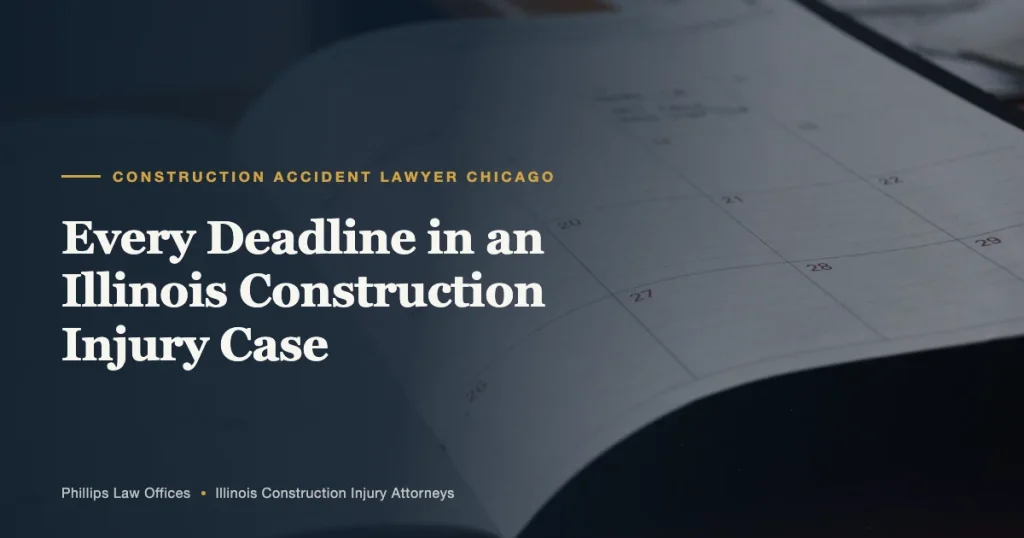 Every Deadline in an Illinois Construction Injury Case