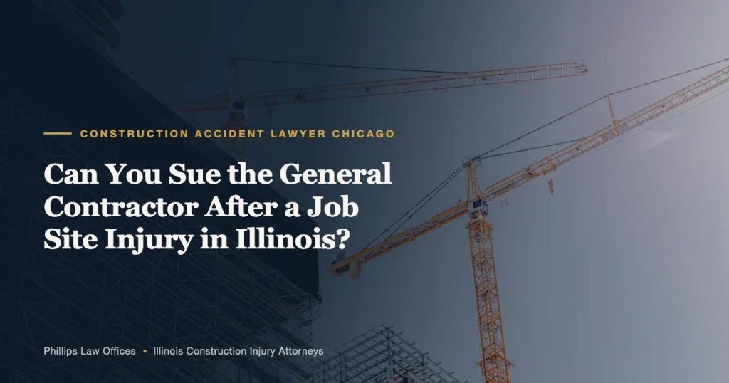 Can You Sue the General Contractor After a Job Site Injury in Illinois?