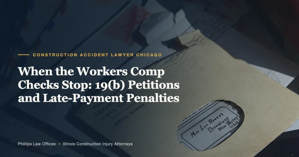 When the Workers Comp Checks Stop: 19(b) Petitions and Late-Payment Penalties